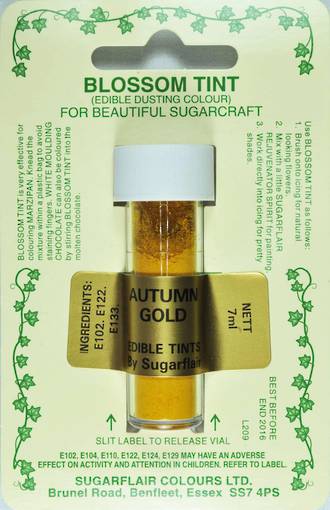 Sugarflair Edible Dusting Colour Autumn Gold - SOLD OUT